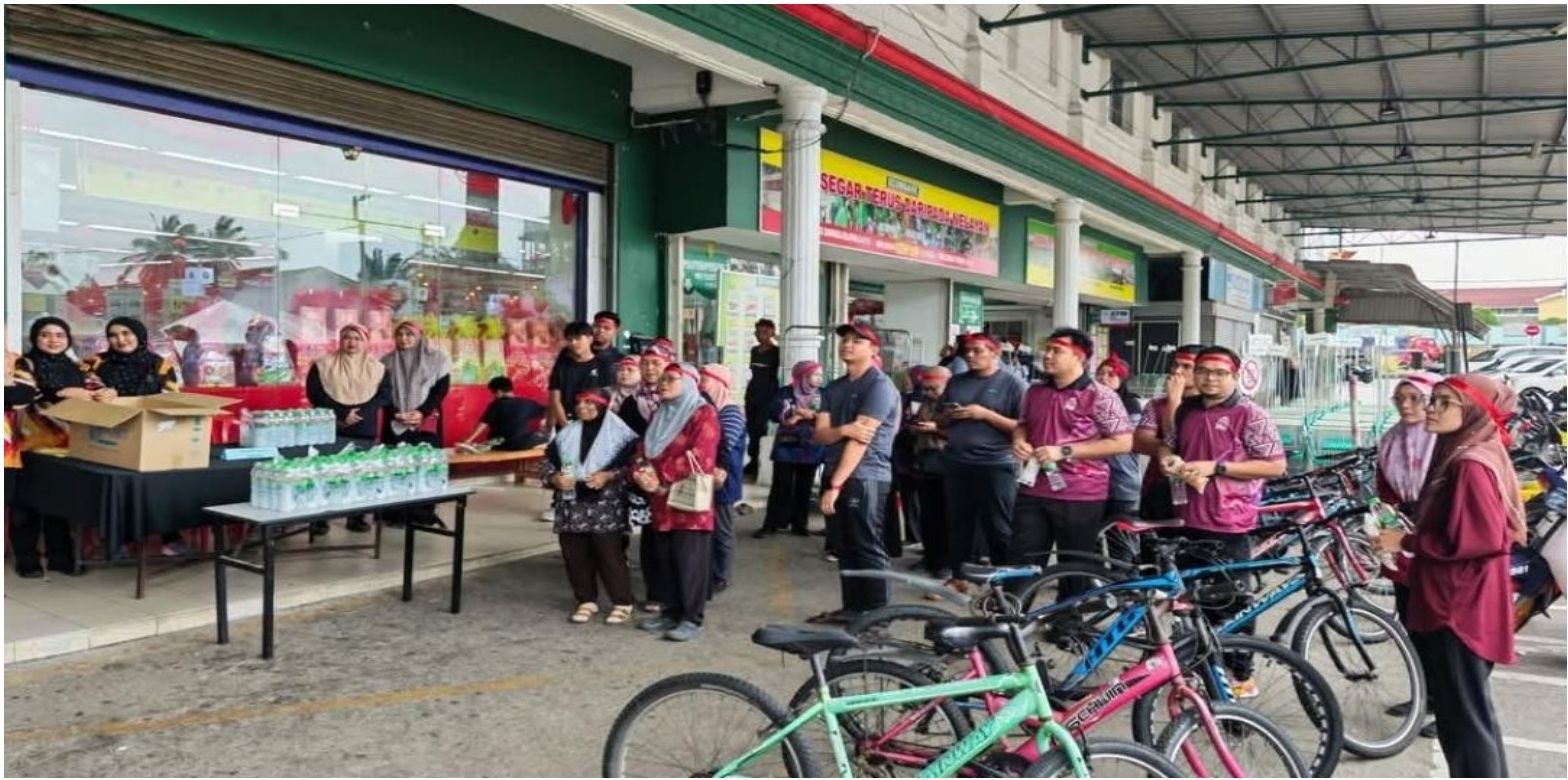 Teams competing during the Shopping Rush Challenge